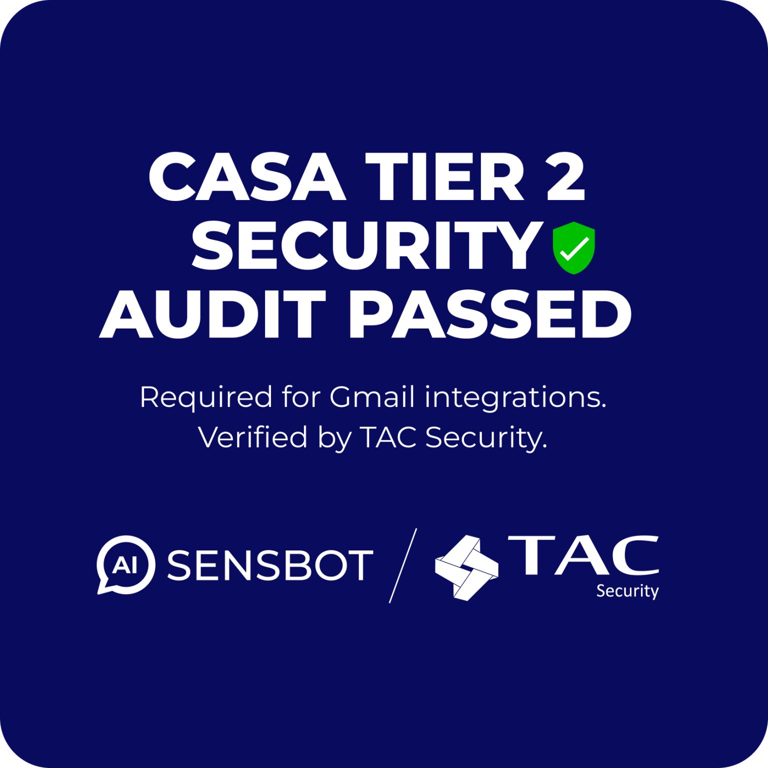 CASA Tier 2 security audit certificate