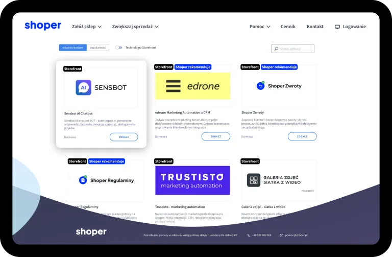 Shoper app store